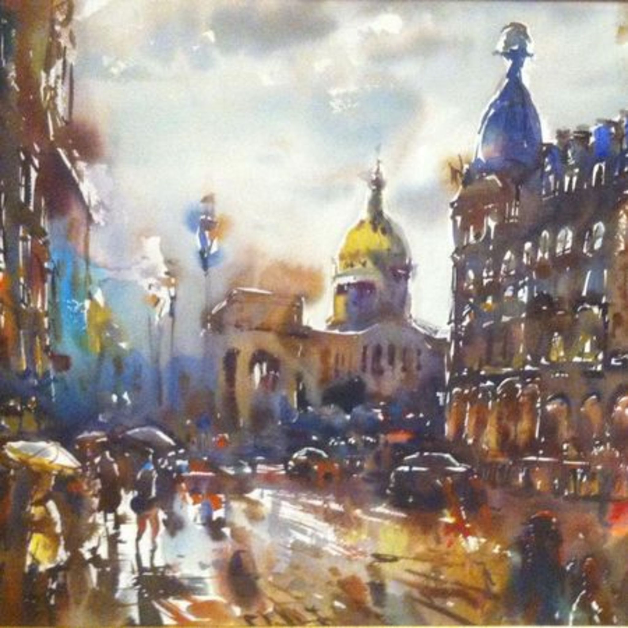 Exhibition Victor Belokrylova watercolor city